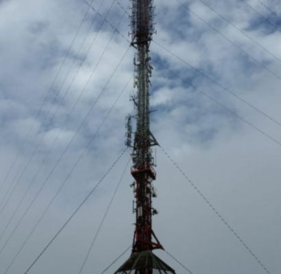 This mast was situated on top of a mountain in extremely harsh weather conditions